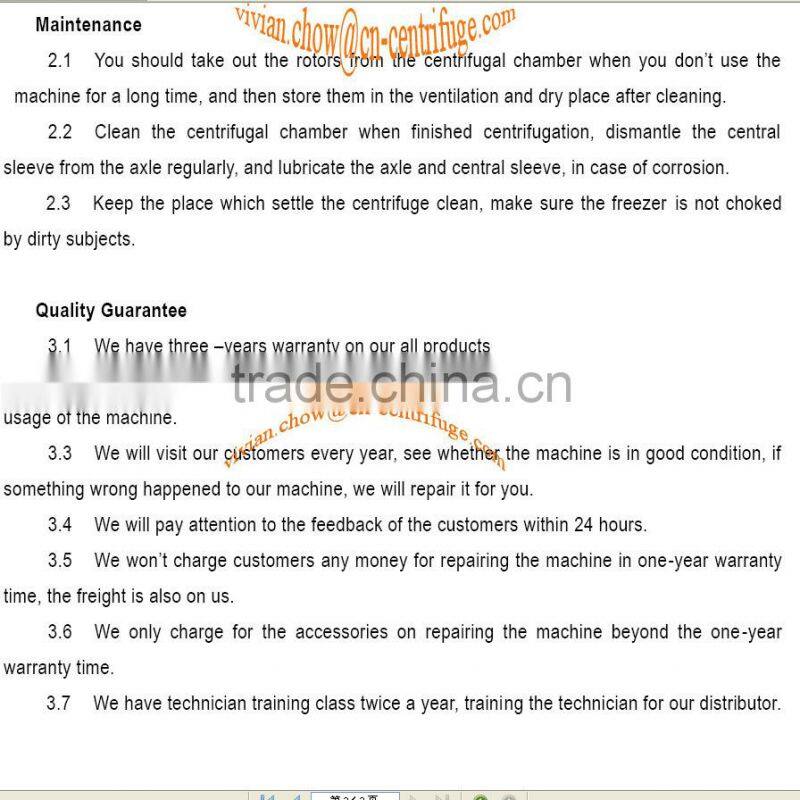 24*1.5/2ml micro capacity refrigerated cooling centrifuge