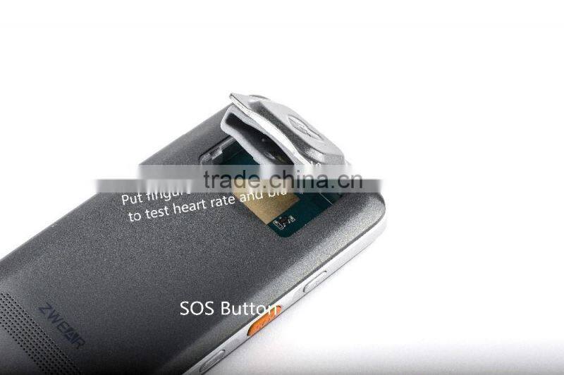 SOS senior phone healthy care GSM senior people with heart rate monitor products for the elderly