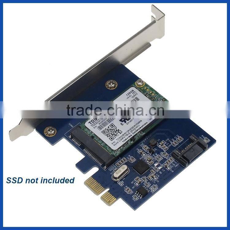 PCI-E PCIe to mSATA SSD+SATA3.0 Combo Extender Adapter PCI-E to SATA III Card