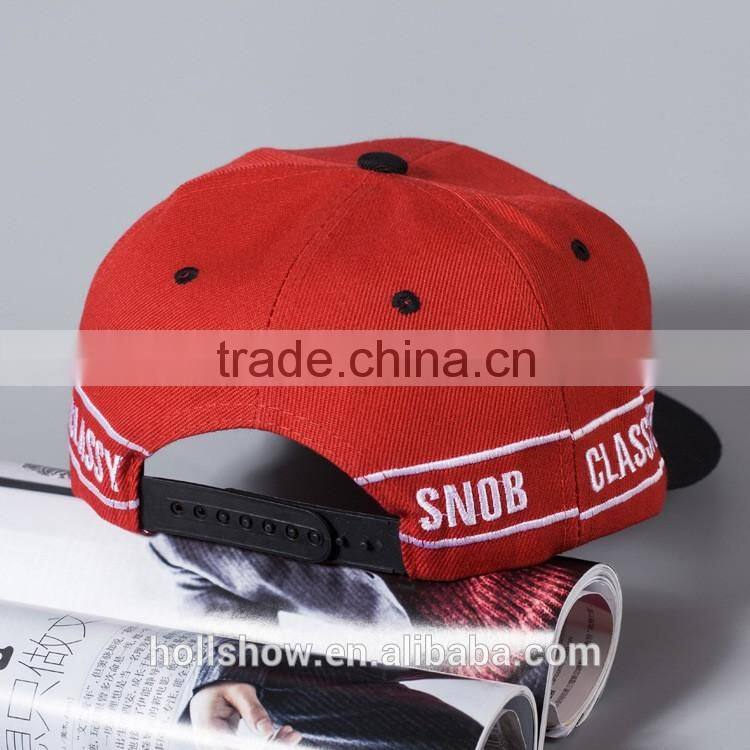 Word Embroidery 6 Panel Men Women Lovers Flat Brim Cheap Snapback Caps