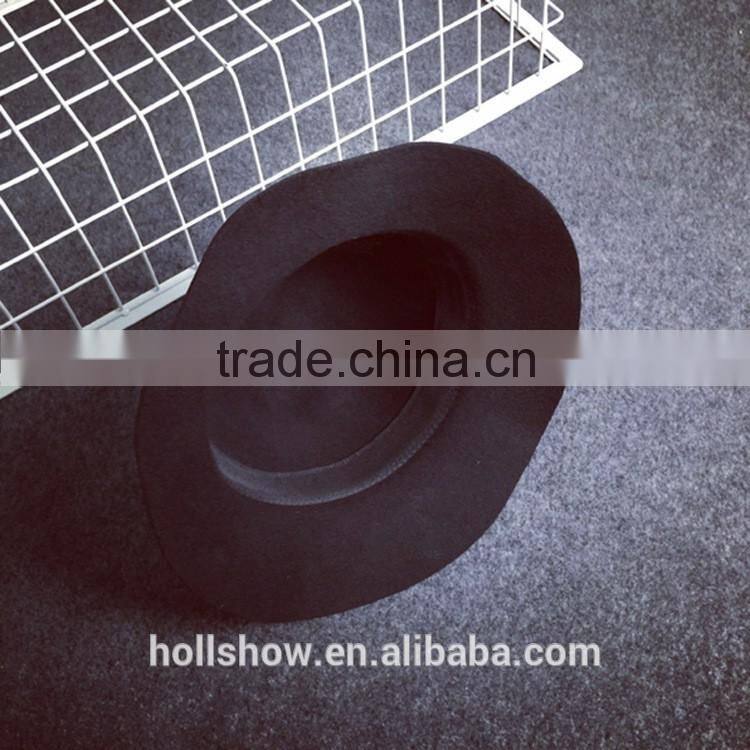 Fashion Korean FAMOUS WORLD Printed Wide Brim Lady Women's Dome Fedora Bucket Caps