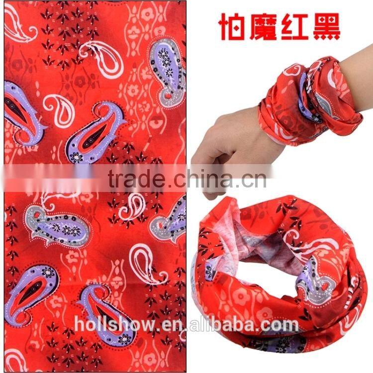 Microfiber Polyester Magic Tube Seamless Multifunctional Colorful Printing Custom Bandana