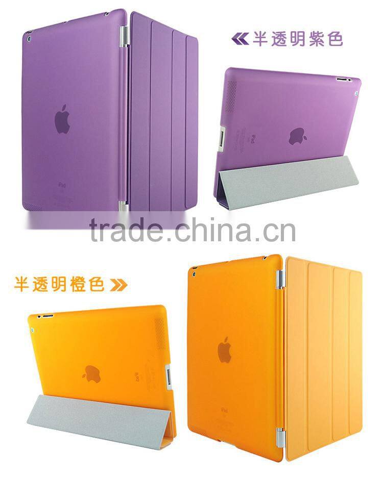 new product Smart cover For iPad 6 leather Stand case