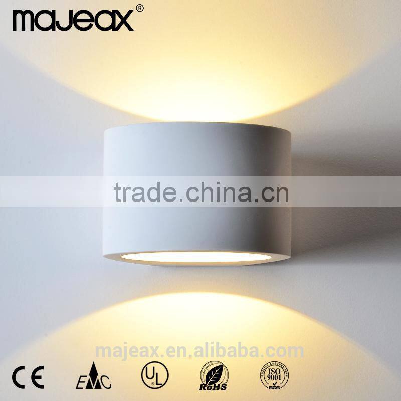 European style Gypsum Plaster lighting decorative indoor gesso wall lamp