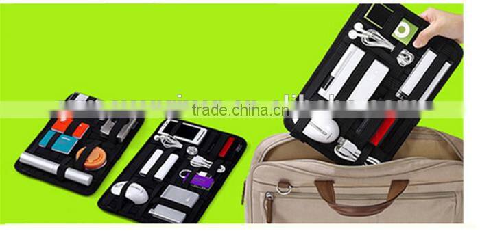 Elastic digital accessories organizer storage bag