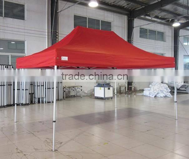 3m x4.5m small hexagon folding gazebo with window and door walls