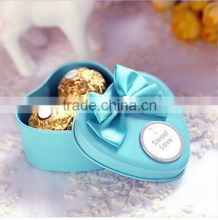 heart shaped chocolate tin box for gift