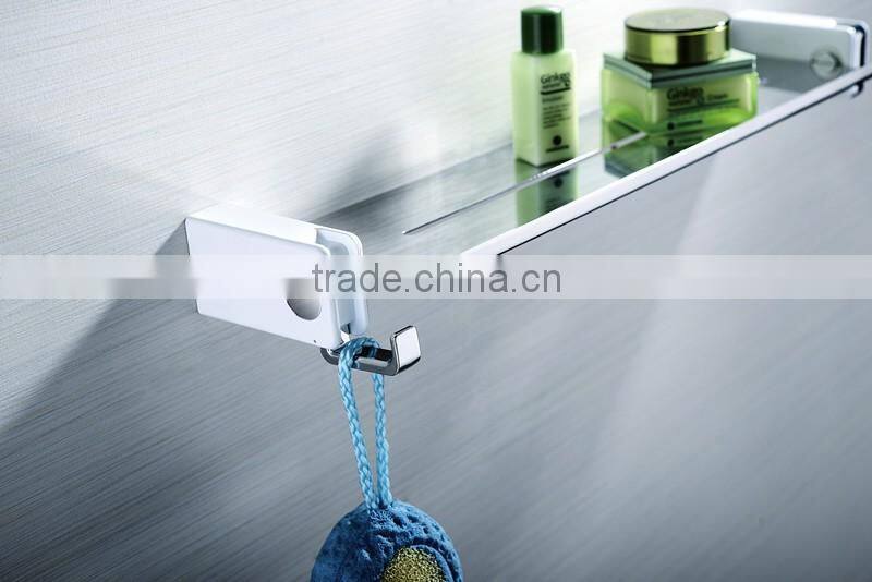 Bathroom tempered glass shelves for hotel and home decoration