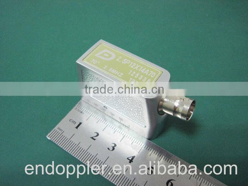 Welding inspection-Angle beam transducer