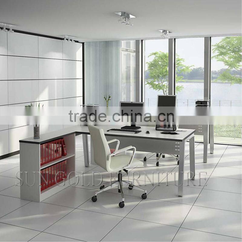 Linear commercial office furniture, Straight cheap saving space office desk (SZ-OD145)