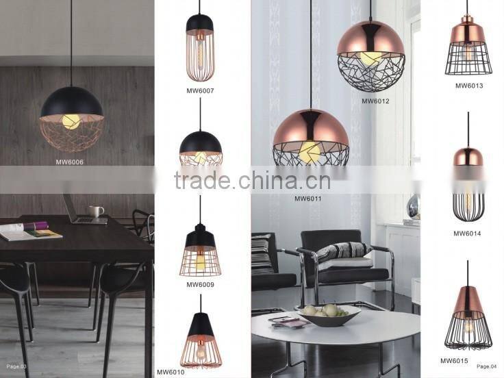 Irradiation Area Loft Industrial Pendant Lighting for Restaurant