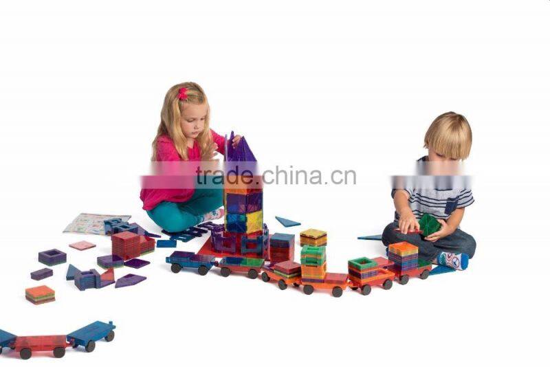 Magnetic Stick N Stack 51 piece Magnetic tiles Starter set With Windows