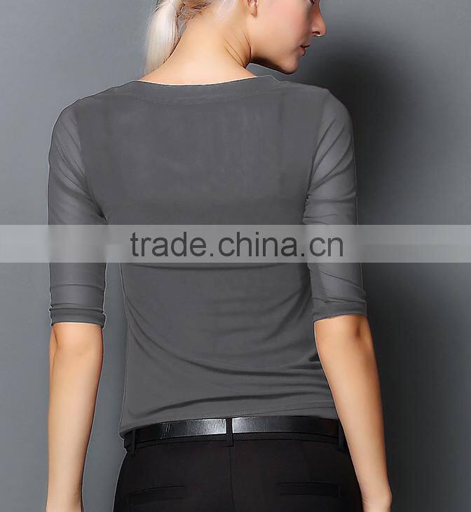 chiffon ladies blouses fashion 2016 ethnic long tunic for women