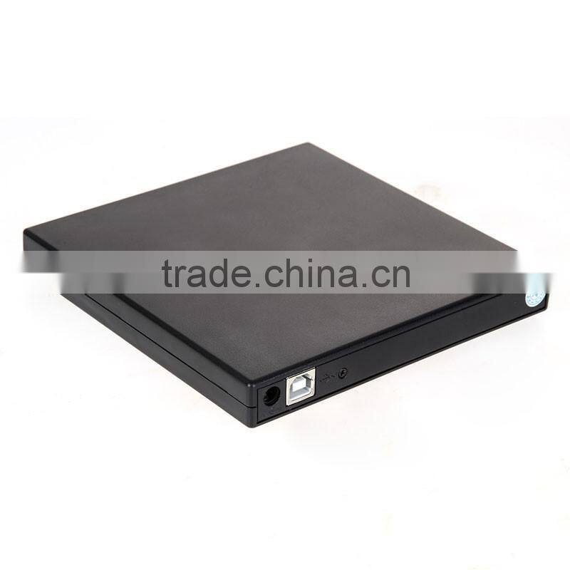 2016 Hot Sale External Black USB Slim 8x DVDRW DL DVD CD RW ROM Burner Writer Drive Optical All PC High Quality COMBO