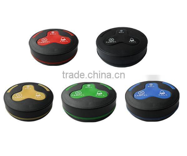 hotels food service system with connected call button and restaurant paging watch