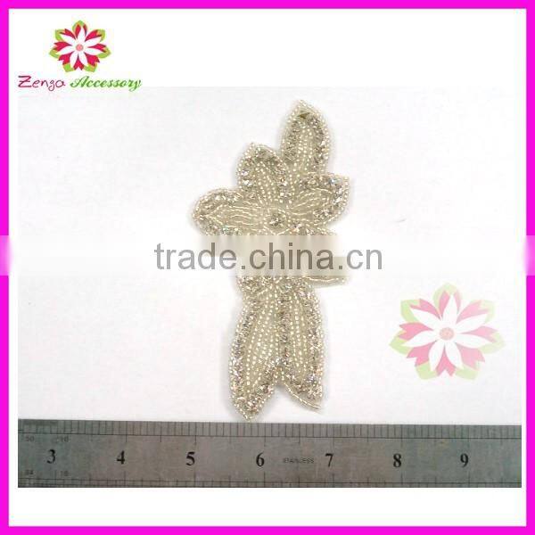 Garment crystal applique patch, crystal rhinestone applique, Crystal Embellishments Rhinestone Applique for Bridal Trimming