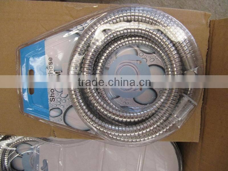 Bathroom stainless steel shower hose PVC inner tube/EPDM inner tube/EPDM braided tube/flexible extension steel shower hose 1.5m