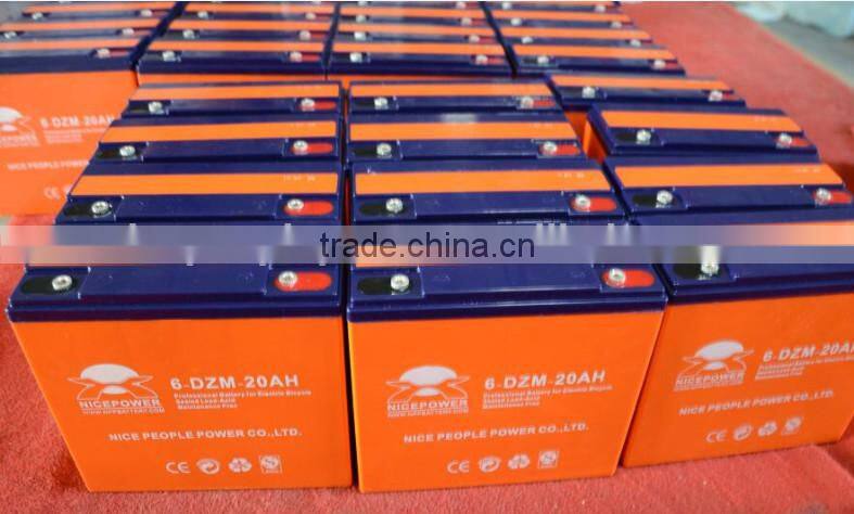 High efficiency 12v 24v 48v 20ah motorcycle battery