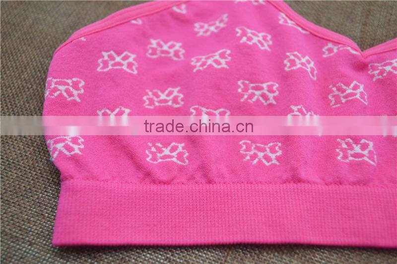 Pep hot cami seamless bra tops underwear for girls sports crop top