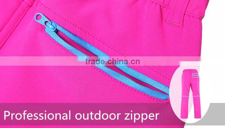 Top fashion children ski pants waterproof breathable anti-static anti- pilling