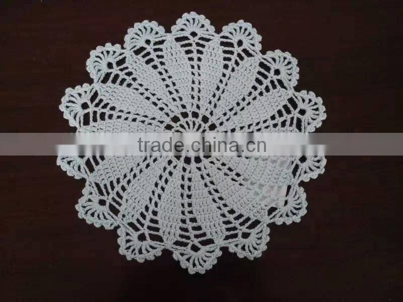 Pure color embroidered weaved placemat,