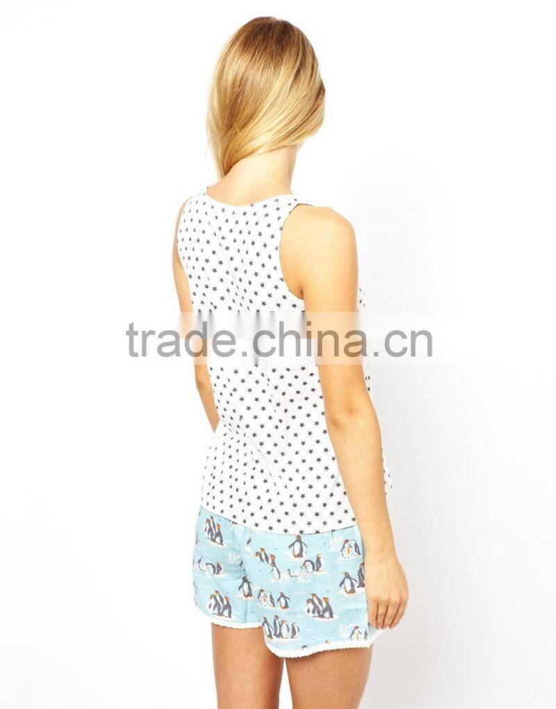 Girls Cami And Short Pajam Set