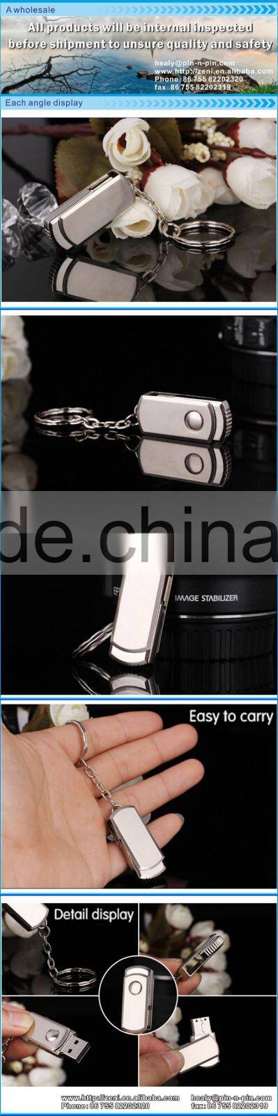 High quality 360 degree rotate flash memory usb flash drive