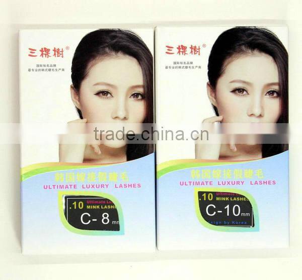 Hot selling 0.10mm tencel beauty individual faux mink eyelash extension