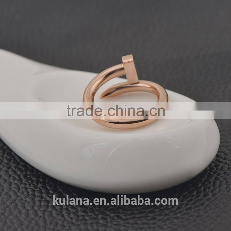 Unique twisted nail engagement rings promise rings