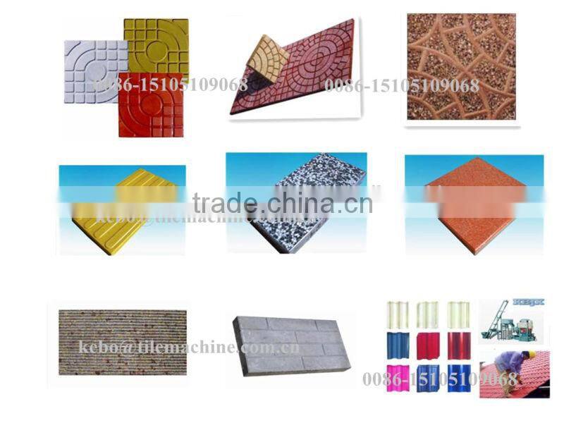 KB125E automatic machine for concrete roof tile and terrazzo floor tile