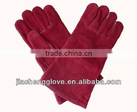 JS4014RDT Multifunctional Cow Split Welding Gloves,Gloves,Gauntlet,China