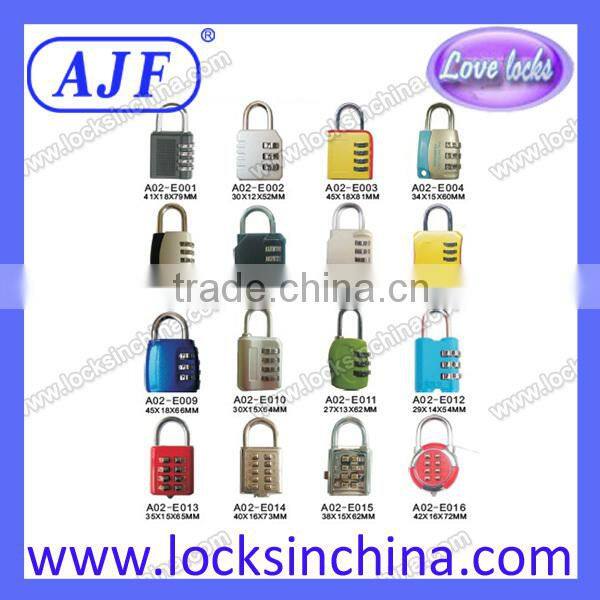 AJF 2015 Manufacturer Direct Wholesale security and safety gym locker combination padlock