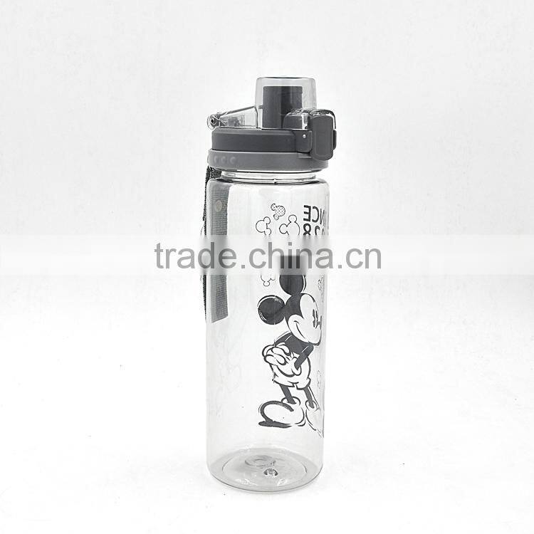 Tritan Material 600ML Airtight Plastic Water Bottle BPA free