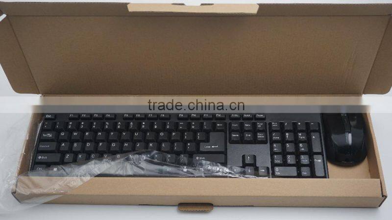 Hot sale new design 2.4G wireless mouse keyboard set