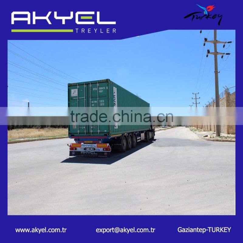 20 ft / 40 ft skeleton transport high cube container semi trailer