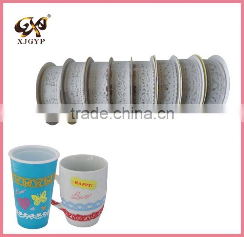 plastic PVC lace tape decorative tape adhesive lace tape