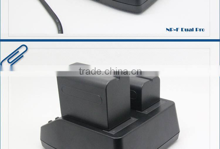 Fast Speed Dual LCD Quick Charger For Sony NP-F970 NP-F770 NP-F570