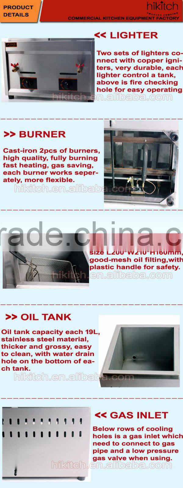 lpg tornado potato deep fryer stainless steel gas chicken fryer for restaurant