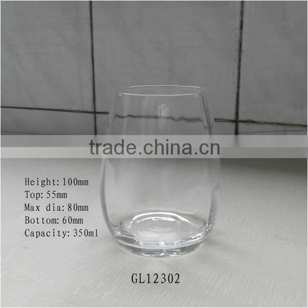 stocked high quality clear glass whisky glass
