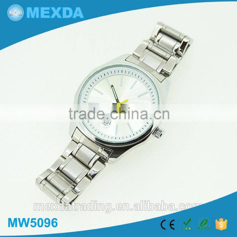 fashion stainless steel case japan movt 3TM water resistant quartz stainless steel back watch