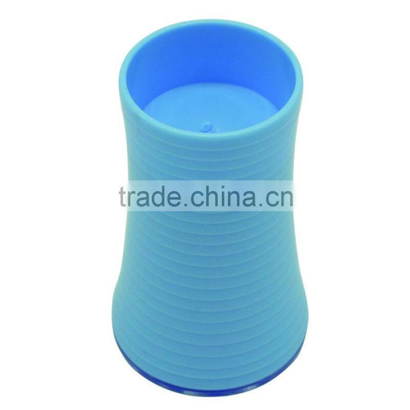 plastic bathroom accessory toothbrush holder with cover