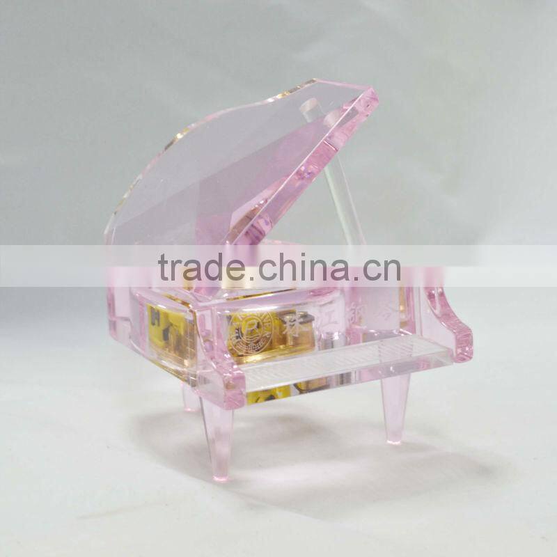 Crystal Piano Music Box,Piano Crafts Gifts,Best Christmas Gifts
