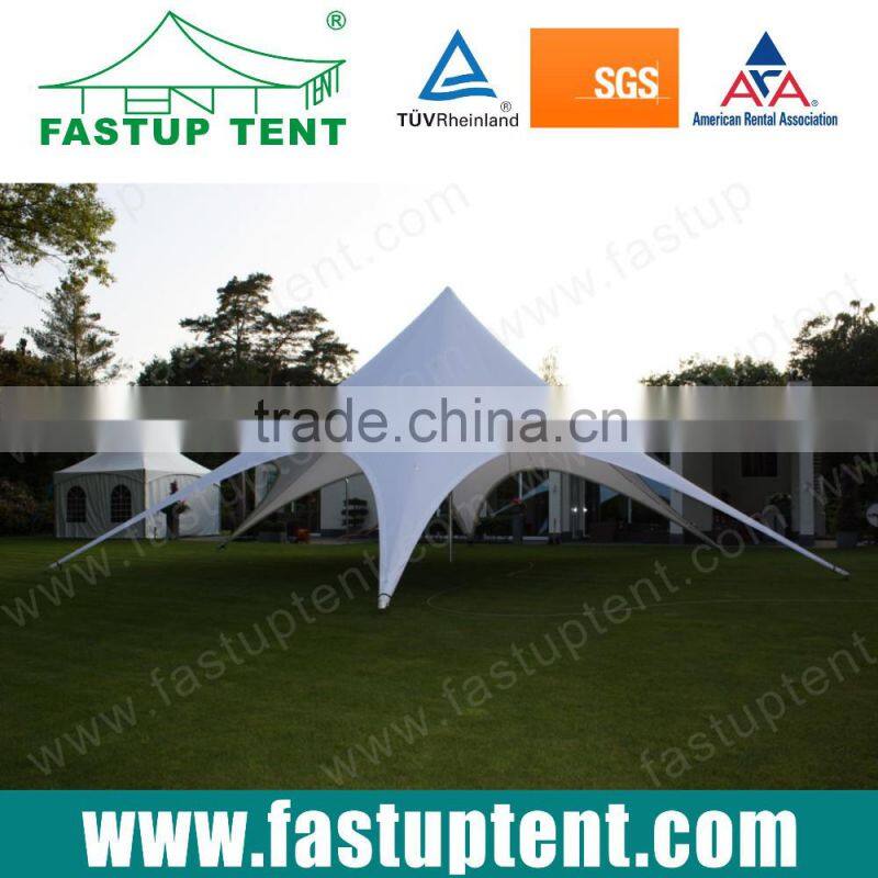 Outdoor Camping Event Tent Star Shape Tent Installing on Grassland
