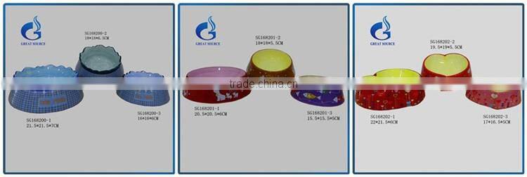 ceramic duble personalized dog bowl pet water food bowl