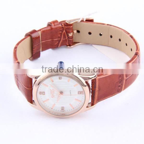 Latest simple model rose gold womens watch