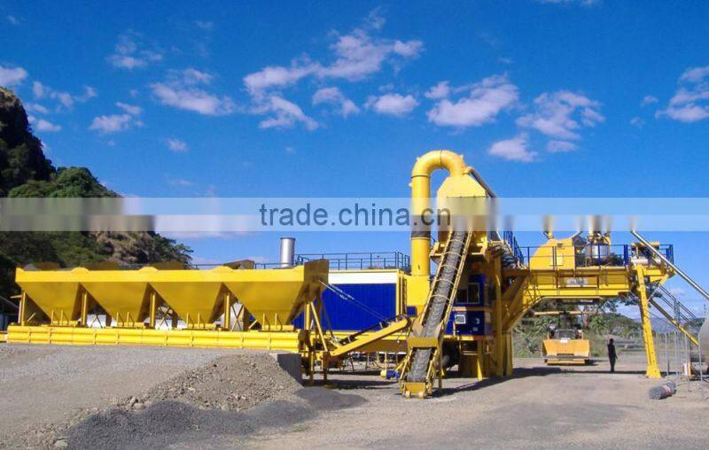 80t/h asphalt mixing machine stationary batching plant, LB1000 bag filter for asphalt plant