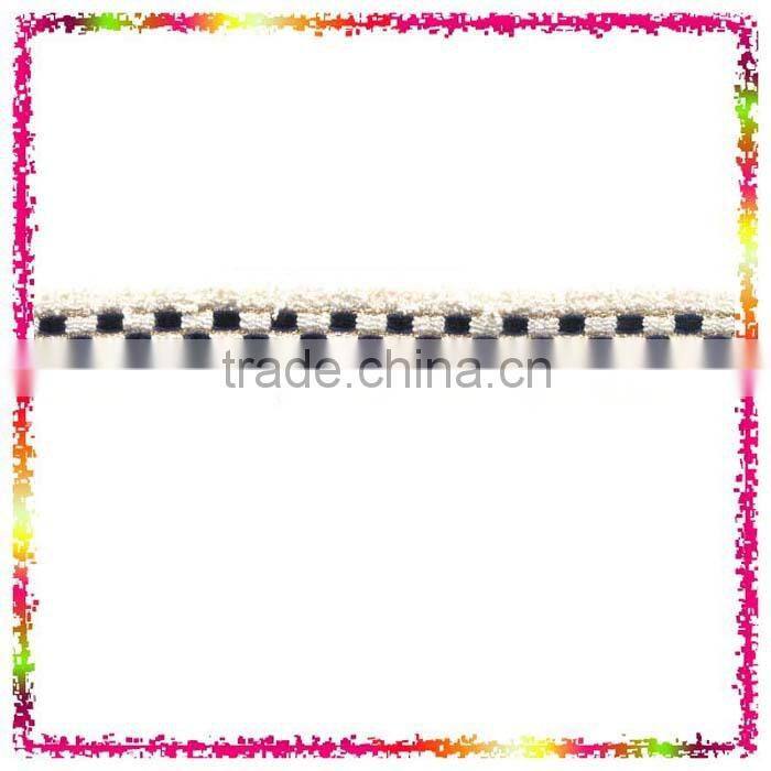 Burgundy Gold Metallic Wool Thread Braid Decorative Trimming swimwear