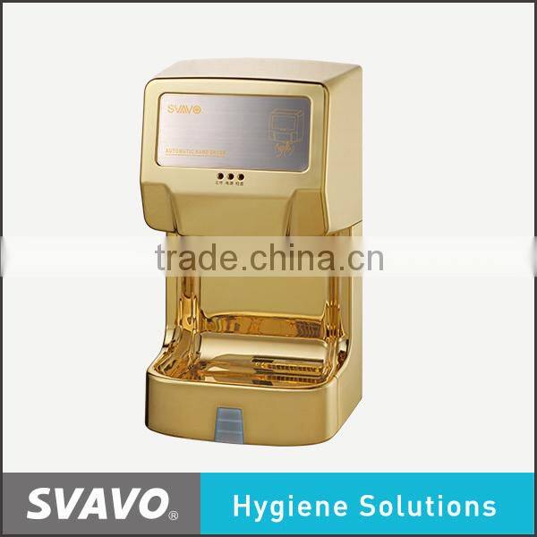 plastic touchless toilet hand dryer, wall mounted bathroom accessory, 1350w automatic hand dryer machine