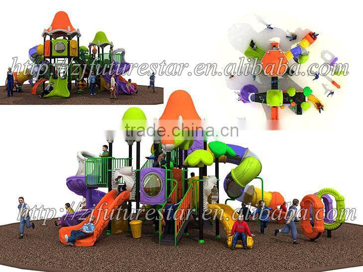 Recycled jazz-music style kindergarten outdoor playground slides with 22 different sizes for choice