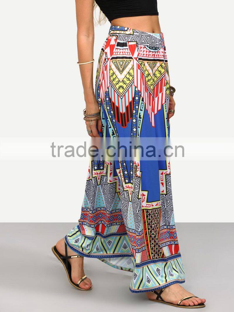 Lastest design muslim skirt 2016 for women